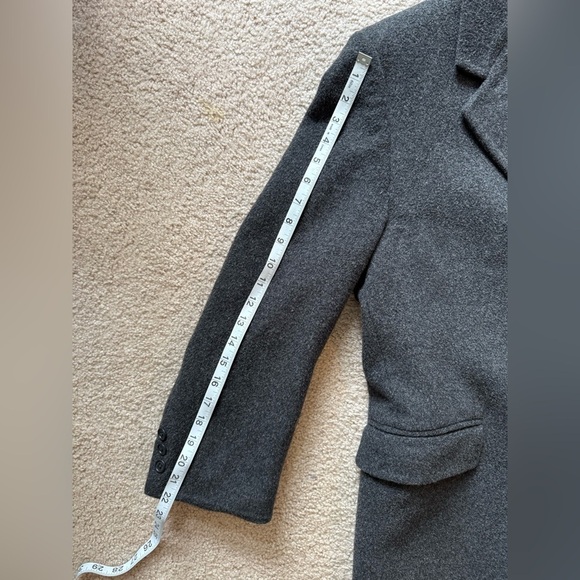 VTG Unisex Tiger Hall Wool Pea Overcoat - Picture 3 of 9